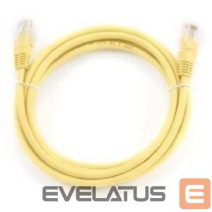 Võrgulülitid Gembird  PATCH CABLE CAT5E UTP 2M/YELLOW PP12-2M/Y 