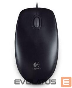 Datora pele Logitech  MOUSE USB OPTICAL B100/BLACK OEM 910-003357 