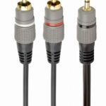 Cable Gembird  CABLE AUDIO 3.5MM TO 2RCA 2.5M/GOLD CCA-352-2.5M 
