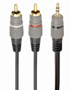 Cable Gembird  CABLE AUDIO 3.5MM TO 2RCA 2.5M/GOLD CCA-352-2.5M 