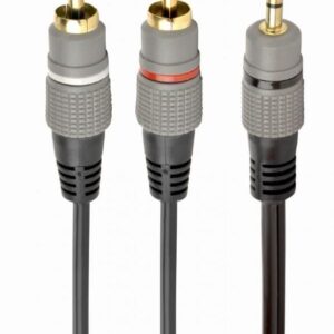 Kaabel Gembird  CABLE AUDIO 3.5MM TO 2RCA 2.5M/GOLD CCA-352-2.5M 