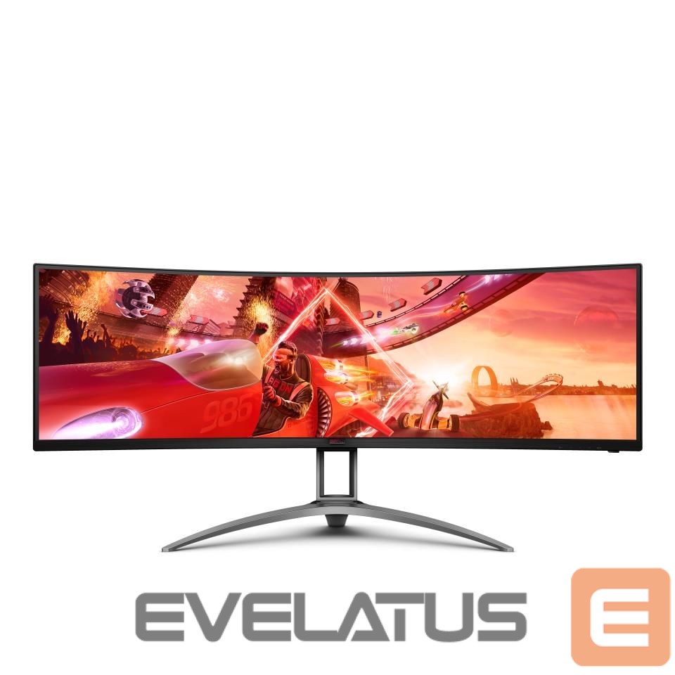 Monitorid AOC LCD Monitor||AG493UCX2|48.8"|Gaming/Curved|Panel VA|5120x1440|32:9|165Hz|Matte|4 ms|Speakers|Swivel|Height adjustable|Tilt|Colour Black|AG493UCX2