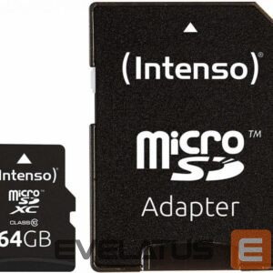 Other Computer Accessory Intenso  MEMORY MICRO SDXC 64GB C10/W/ADAPTER 3413490 