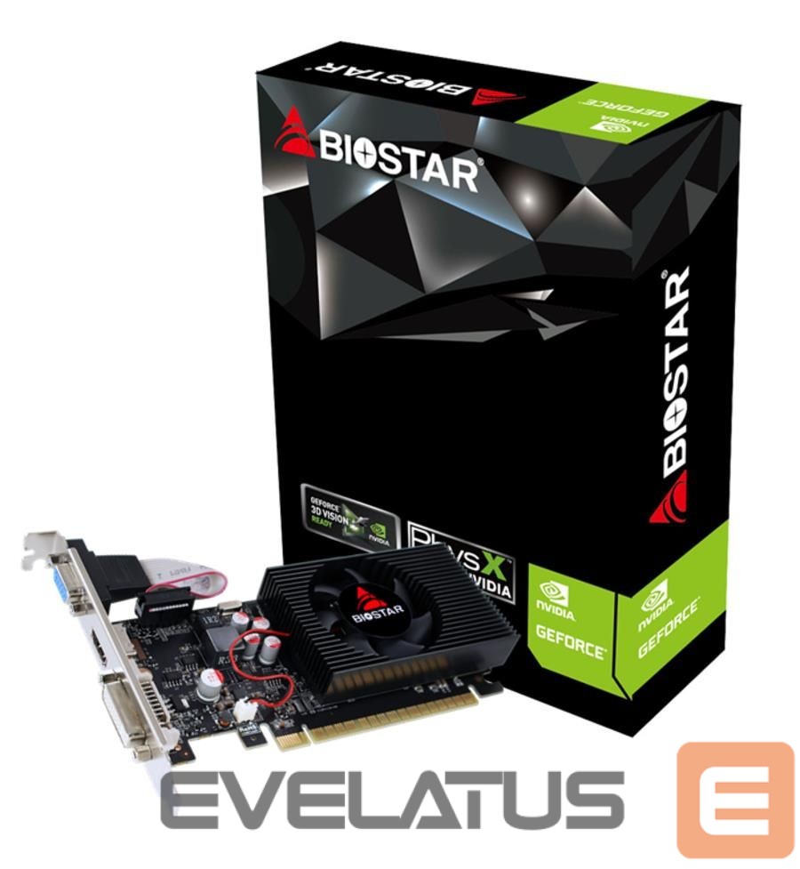 Graphic card / Video cards BIOSTAR Graphics Card||NVIDIA GeForce GT 730|4 GB|DDR3|128 bit|PCIE 2.0 16x|Memory 1333 MHz|GPU 730 MHz|Single Slot Fansink|1x15pin D-sub|1xDVI-D|1xHDMI|VN7313TH41