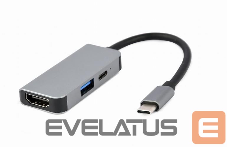 Moodulid ja transiiverid Gembird I/O ADAPTER USB-C TO HDMI/USB3/3IN1 A-CM-COMBO3-02