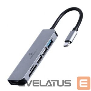 Moodulid ja transiiverid Gembird  I/O ADAPTER USB-C TO HDMI/USB3/6IN1 A-CM-COMBO6-02 