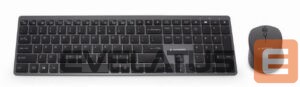 Arvuti klaviatuur Gembird  KEYBOARD +MOUSE WRL ENG/SLIM KBS-ECLIPSE-M500 