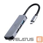 Converter Cablexpert  I/O HUB USB-C 4PORT/UHB-CM-U3P1U2P3-01 