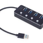 Переходник Gembird  I/O HUB USB3 4PORT/UHB-U3P4P-01 