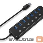 Adapteris Gembird  I/O HUB USB3 7PORT/UHB-U3P7P-01 