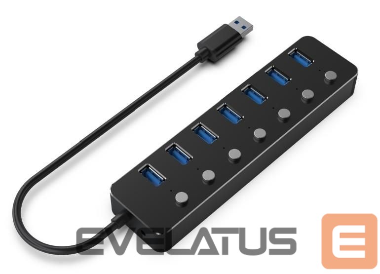 Adapteris Gembird I/O HUB USB3 7PORT/UHB-U3P7P-01