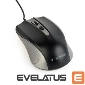Datora pele Gembird  MOUSE USB OPTICAL GREY/BLACK/MUS-4B-01-GB 