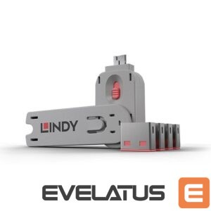 Modules and transceivers LINDY  USB PORT BLOCKER 4PACK/PINK 40450 