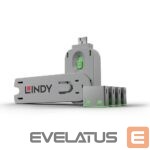 Modules un transceivers LINDY  USB PORT BLOCKER 4PACK/GREEN 40451 
