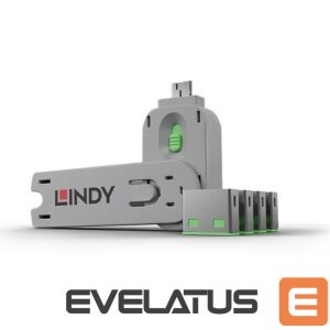 Modules and transceivers LINDY  USB PORT BLOCKER 4PACK/GREEN 40451 