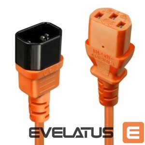 Parveidotājs LINDY  CABLE POWER IEC EXTENSION 1M/ORANGE 30474 
