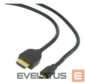 Monitoru piederums Gembird  CABLE HDMI-MICRO HDMI 3M V.2.0/BLK CC-HDMID-10 