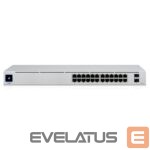 Коммутатор UBIQUITI  Switch||USW-24-POE|Type L2|Desktop/pedestal|Rack|24x10Base-T / 100Base-TX / 1000Base-T|2xSFP|PoE+ ports 16|95 Watts|USW-24-POE 