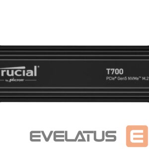 Kõvaketas SSD Crucial  SSD||T700|1TB|M.2|PCIE|NVMe|TLC|Write speed 9500 MBytes/sec|Read speed 11700 MBytes/sec|TBW 600 TB|CT1000T700SSD5 