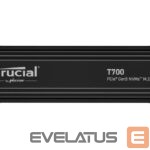 Hard drive SSD Crucial  SSD||T700|2TB|M.2|PCIE|NVMe|TLC|Write speed 11800 MBytes/sec|Read speed 12400 MBytes/sec|TBW 1200 TB|CT2000T700SSD5 