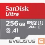 Kitas kompiuterio priedas SANDISK BY WESTERN DIGITAL  MEMORY MICRO SDXC 256GB UHS-I/W/A SDSQUAC-256G-GN6MA SANDISK 