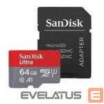 Muu arvutitarvik SANDISK BY WESTERN DIGITAL  MEMORY MICRO SDXC 64GB UHS-I/W/A SDSQUAB-064G-GN6MA SANDISK 