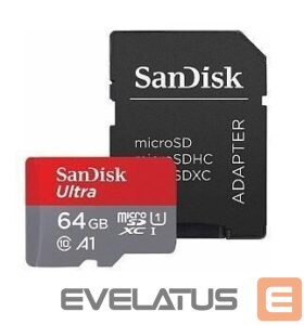 Другой аксессуар для компьютера SANDISK BY WESTERN DIGITAL  MEMORY MICRO SDXC 64GB UHS-I/W/A SDSQUAB-064G-GN6MA SANDISK 