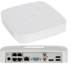 stebėjimo priedai DAHUA  NET VIDEO RECORDER 4CH 4POE/NVR4104-P-EI 