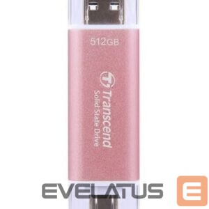 Hard drive SSD Transcend  External SSD||ESD310|512GB|USB-C|USB|3D NAND|Write speed 900 MBytes/sec|Read speed 1050 MBytes/sec|TS512GESD310P 
