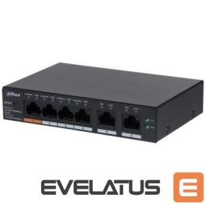 Commutator DAHUA  Switch||CS4006-4GT-60|Type L2|Desktop/pedestal|PoE ports 4|60 Watts|DH-CS4006-4GT-60 