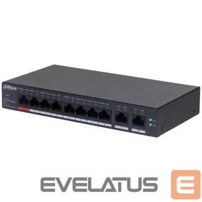 Võrgulülitid DAHUA Switch||CS4010-8GT-110|Type L2|Desktop/pedestal|8x10Base-T / 100Base-TX / 1000Base-T|PoE ports 8|DH-CS4010-8GT-110