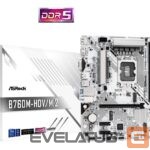 Intel protsessori emaplaat Asrock  Mainboard||Intel B760 Express|LGA1700|Micro-ATX|Memory DDR5|Memory slots 2|2xPCI-Express 3.0 1x|1xPCI-Express 4.0 16x|1xM.2|1x15pin D-sub|1xHDMI|1xDisplayPort|1xAV-In|1xAV-out|1xMicrophone|2xUSB 2.0|3xUSB 3.2|1xUSB-C|1xRJ45|B760M-HDV/M.2 