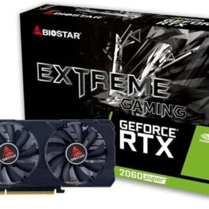 Graafikakaart / ideokaardid BIOSTAR  Graphics Card||NVIDIA GeForce RTX 2060 SUPER|8 GB|GDDR6|256 bit|PCIE 3.0 16x|GPU 1470 MHz|Dual Slot Fansink|1xDVI-D|1xHDMI|1xDisplayPort|VN2066RF82 