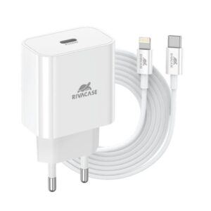 Įkrovikliai ir kabeliai RIVACASE  MOBILE CHARGER WALL/WHITE PS4101 WD5 