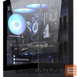 Datoru korpusi GOLDEN TIGER  Case||Raider DK-6|MidiTower|Case product features Transparent panel|Not included|ATX|Colour Black|RAIDERDK6 