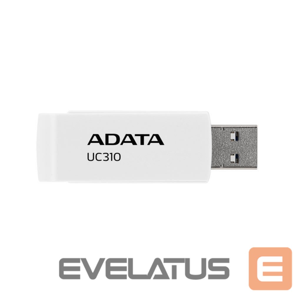 Zibatmiņa ADATA MEMORY DRIVE FLASH USB3.2 64GB/WHITE UC310-64G-RWH
