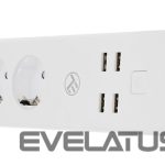 Consumer electronics Tellur  WiFi Power Strip, 3 Outlets, 4*USB 4A, 2200W, 10A, 1.8m 