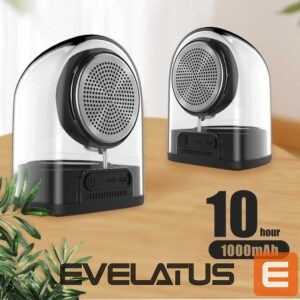 Arvutikõlarid Devia  Crystal series TWS speaker with silicon case (2pcs) black 