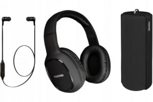 Belaidės ausinės Toshiba  Triple Pack HSP-3P19 black 
