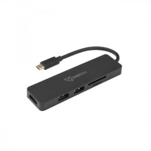 Zibatmiņa Sbox  TCA-51 USB Type-C->HDMI/USB-3.0/SD+TF 