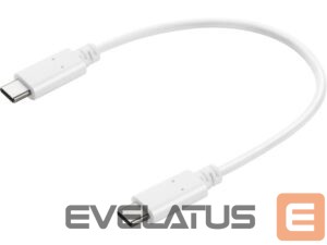 Kabelis Sandberg  136-30 USB-C to USB-C Charge cable 0.2m white 