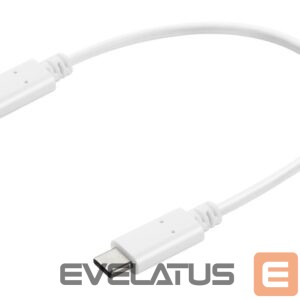 Cable Sandberg  136-30 USB-C to USB-C Charge cable 0.2m white 