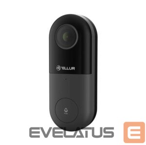 Koduelektroonika Tellur  Smart WiFi Video DoorBell 1080P, PIR, Wired black 