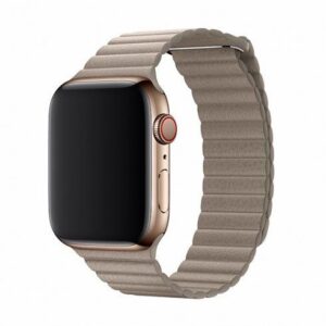 Viedpulksteni Devia  Elegant Leather Loop(44mm) for Apple Watch stone 