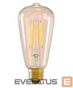 LED pirn Tellur  WiFi Filament Smart Bulb E27, amber, white/warm, dimmer 