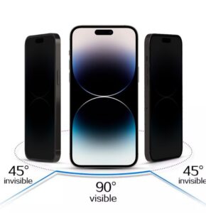 Apsauginiai stiklai iLike Apple IPHONE 16 PRO /17 Tempered Privacy Glass Black