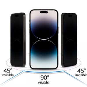 Protective glass iLike Apple IPHONE 16 PRO /17 Tempered Privacy Glass Black