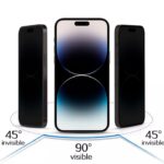 Aizsargstikls iLike Apple IPHONE 14 PRO Tempered Privacy Glass Black