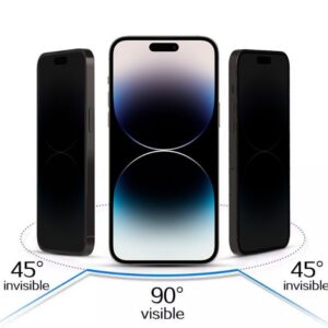 Protective glass iLike Apple IPHONE 14 PRO Tempered Privacy Glass Black