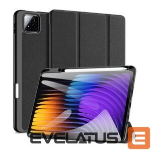 Kaaned Dux Ducis  Redmi Pad 7/7 Pro Domo Series Tri-fold Stand PU Leather Tablet Cover Black